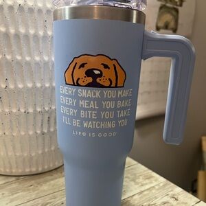 Life is Good steel water cup